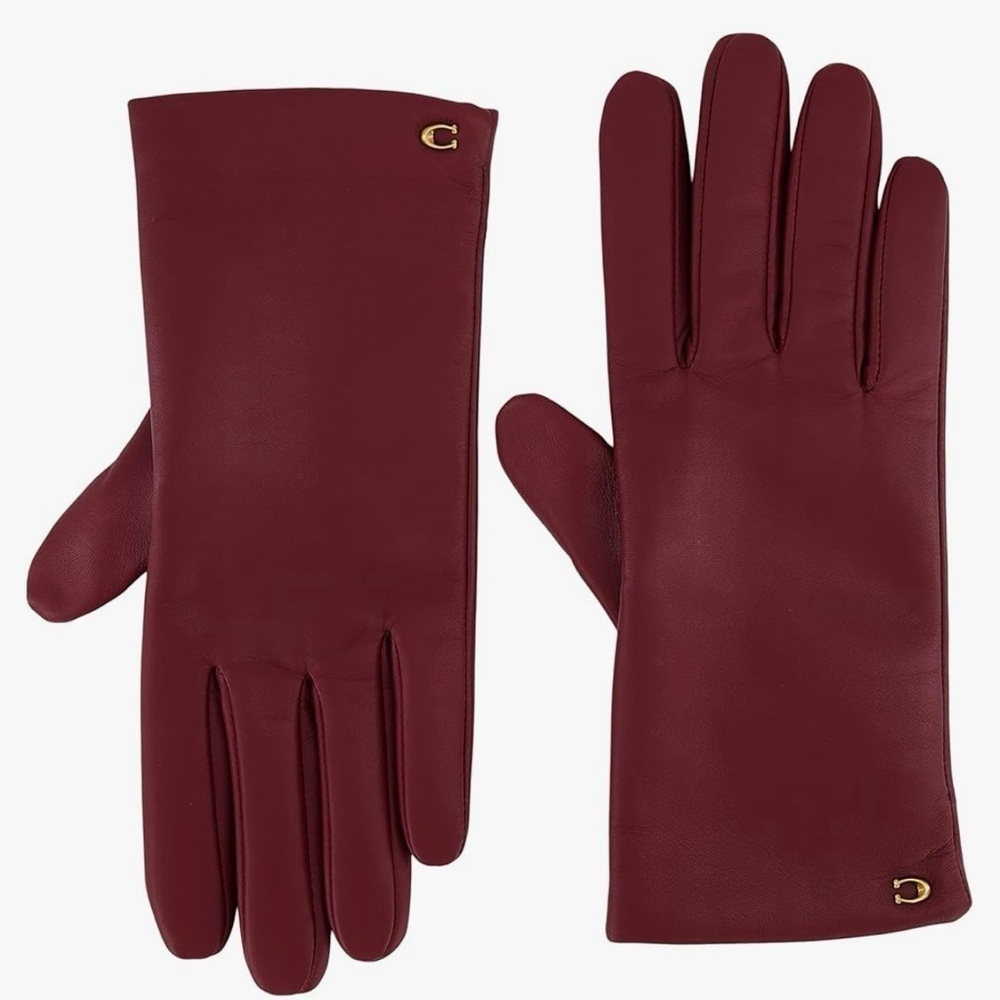 NWT COACH Signature Leather Tech Gloves (Size 6 1/2 or XS) - Picture 2 of 8